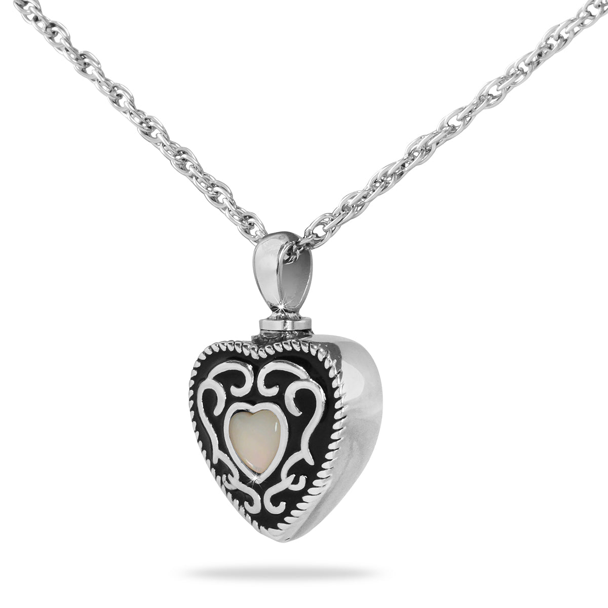 Western White Heart steel keepsake
